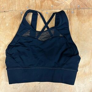 Lululemon - high neck long line sports bra - black size 2